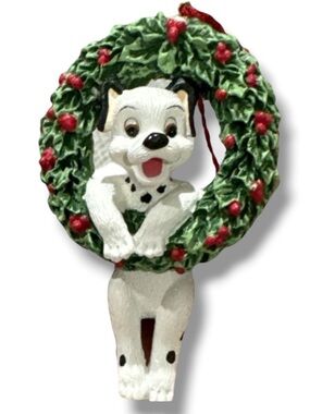 Disney Store 101 Dalmatians Kanine Krunchies Christmas Ornament Vintage Rare 90s